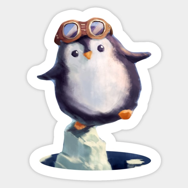 Very Cute Penguin w/o BG Sticker by bledyn